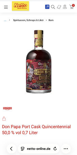 Don Papa Port Cask Quincentennial 50.0 vol 0.7 Liter buy online at Netto