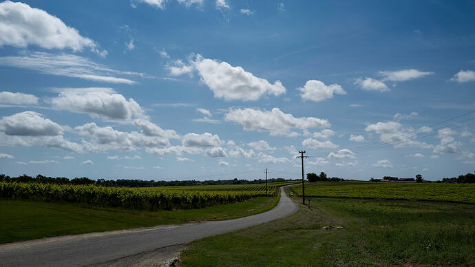 Auf dem Weg zur Domaine Duffau